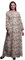 Bimba Moss Georgette Baum & Robin Aquarell langärmeliges elastisches Damen Maxikleid-Small