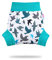 Petit Lulu Überhose (Schlupfüberhose) Größe XL (13kg +) für Höschenwindeln und Nachtwindeln (Türkisfarbene Vögel)