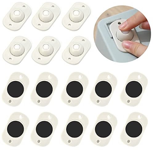DURANTEY 16er-Set Kugelrollen Möbelrollen Selbstklebende Kugelrollen Niedliche Kugelrollen Möbel 360 Grad Kugelrollen Klein Weiß Möbelkugelrollen Nylon Selbstklebende Rollen Räder Für Klein Möbel