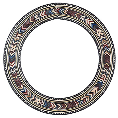 Hellery Gitarren-Schallloch-Aufkleber 94mm, Klassische und Akustische Gitarren, Palisanderholz, Dekoration, 134x94x0.6mm