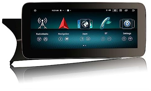 Erisin 10.25 8-Cœurs 4GO+64GO Android 14 GPS Stéréo Autoradio Bluetooth pour Mercedes-Benz Classe C W204 S204 NTG 4.5 Système Soutien IPS Écran Tactile Dab+ CarPlay Android Auto DSP WiFi 4G Canbus