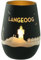 Goodtimes Windlicht Langeoog Skyline (Schwarz & Gold)