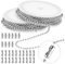 Molain 2pcs 5M Kugelkette, Edelstahl Perlen Rollenkette Mit 40 Passenden Anschlüssen Kugelkette, Edelstahl Kugelkette Kette Damen Für DIY-Schmuckherstellung Halsketten Armbänder Schlüsselanhänger