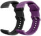 WalkerFit 2 Pack Bracelets de Montres Silicone 22mm, Bracelet en Silicone Liquide Soupl, Remplacement Dégagement Rapide, Compatible Montre Connectée pour Femme Homme, Noir Violet