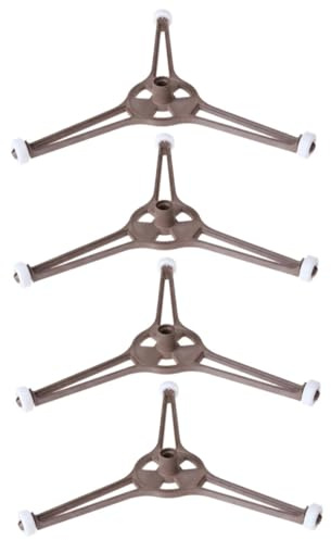 UKCOCO 4 pezzi Supporto Piatto Girevole con Ruote Rotanti per Base Piatto Rotante Accessorio Ricambio per e Riscaldamento Uniforme Colore Casuale Colore Casuale