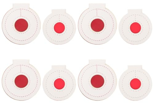 Mipcase Set 8 unità Bersagli da Pratica in Microfibra a Tre Strati, Obiettivi di Precisione Resistenti alle Intemperie, Strumento Versatile per Miglioramento Competenze e Allenamento