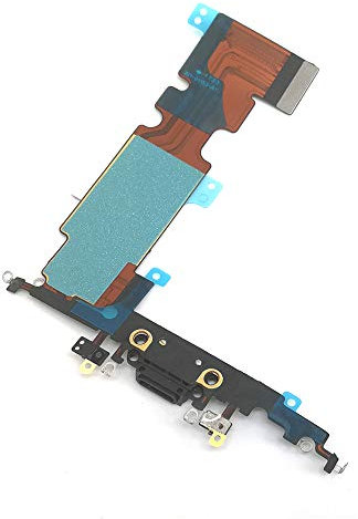 E-REPAIR Charging Port Headphone Jack Flex Cable Replacement For iPhone 8 Plus (Black)