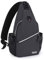 MOSISO Mini Sling Bag Sling Rucksack, Klein Brusttasche Crossbody Bag Wandern Daypack Reisen Outdoor Freizeit Sporttasche One Shoulder Tasche für Herren & Damen, Space Grau
