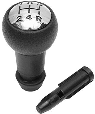 ZqiroLt Manueller Schaltknauf, 5-Gang-Auto für Peugeot 106 206 306 406 806 107 207 307 Schwarz
