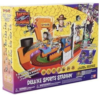 World of Zombies Playset Estadio Deportivo con Dos Figuras