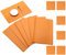 BECHEN Plastic Placemats and Coasters,Non Slip Washable Placemats for Dining Table Wipe Clean Table Mats Set of 6 (Orange)