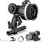 NEEWER Mini Follow Focus mit A/B Anschlägen, Objektiv Zahnkranz,15mm Stab & Stabklemme für Filmkamera, DSLR/Spiegellose Kamera, Kompatibel mit Lens Diameter bis zu 114mm, PG003 (Schwarz)