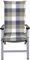 Hochlehner Auflage 2er Set Gartenstühle 120x50 cm Grau-Blau WAOCMA - Made in EU mit ÖkoTex100 (120x50x6cm (4er Pack)) (120x50x6cm (4er Pack))