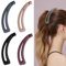 4 Stück Groß Bananen Haarspange Vintage Bananenspange Pferdeschwanz Haarklammer Dickes Haar Banana Clip Thick Hair für Damen und Mädchen