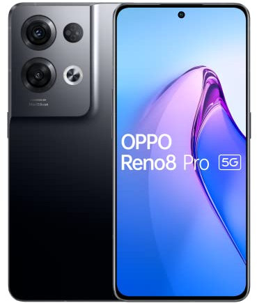 OPPO Reno 8 Pro 256 Go Noir Dual SIM - Débloqué - Reconditionné (Très bon état)