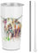 Highland Cow Watercolour Stainless Steel Car Mug Travel Tumbler Insulated Coffee Mug with Lid & Straw