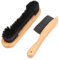 VOBOR Billardtisch Bürste, 2 Stück Snooker Billiard Tisch Zubehör, Holzgriff Billardtisch Pinsel Schiene Reinigungswerkzeug, Table Brush