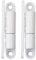 2x SOTOOLS Türband/Aufschrauband mit wartungsfreier Gleitlagertechnik für Türen bis 40Kg 15x83mm weiß lackiert.