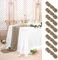 8 Stück Käsetuch Tischläufer Nude,90 x 300 cm Rustikaler Gaze Stoff Boho Seihtuch-Tischläufer lang Cheesecloth Tischläufer Hochzeit Tischdecke für Hochzeit, Party, Bankett Dekoration