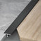 Raouoae Übergangsprofil T-Profil Ausgleichsprofil Aluminium Eloxiert Übergangsschiene 3 Stück 100cm Flach Ausgleichsprofil Abschlussleiste Für Fliesen Laminat/Parkett(Schwarz,Breite: 15 mm)