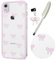 Knoowcase Case for iPhone XR, Cute Bowknot Pattern Clear Soft TPU Shockproof Phone Case for Women Girls, Slim Fit Silicone Bumper Shell Drop-Protection Transparent Cover for iPhone XR,Pink