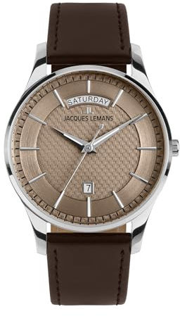JACQUES LEMANS Herren-Uhren Analog Quarz