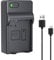 LP EN-EL14 EN EL14a Battery Charger, USB-C MH-24 Charger Compatible with Nikon D3500, D5600, D3300, D5100, D5500, D3100, D3200, D5200, D5300, D3400, DF, Coolpix P7000, P7100, P7700, P7800 Cameras