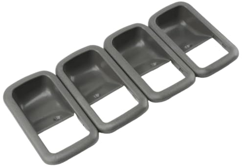 NSPmebTGW Bisel de manija de puerta interior gris - Juego de 4 para Land Serie 80 (1990-1997)