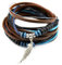 axy TWIC13 TIBET WICKELARMBAND SERIE 13! ECHT LEDER Armband Leather Bracelet!Surferarmband Schmuck (Modell 2)