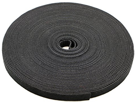 Pasow fastening tape Cable Tie Double Side Nylon Power Wire Management 3/4Inch 1 Roll Hook (25 Yards, Style 1)