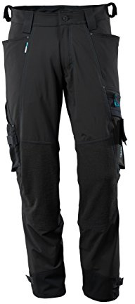Mascot 17079-311-09-82C50 Trousers with Dyneema Stretch, Black, Size 82C50