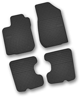 Bär-AfC DA06122n Gummimatten Auto Fußmatten Schwarz, Erhöhter Rand, Set 4-teilig, Passgenau für Dacia Sandero Typ 2 (auch Stepway) Baujahr ab 2012