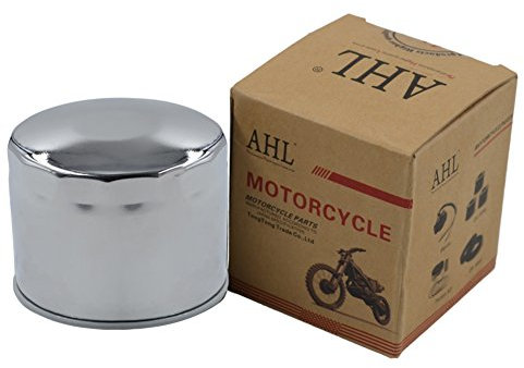 AHL- Motocicletta Filtro Olio per DUCATI HYPERMOTARD/HYPERSTRADA(SP)821 2013-2015 /HYPERMOTARD 1100(S)1079 2008-2009 (Argento)