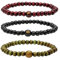 MILAKOO 3 Stücke Holzperlen Armband Tibetischen Buddhistischen Meditation Mala Gebetskette Männer Elastisches Armband