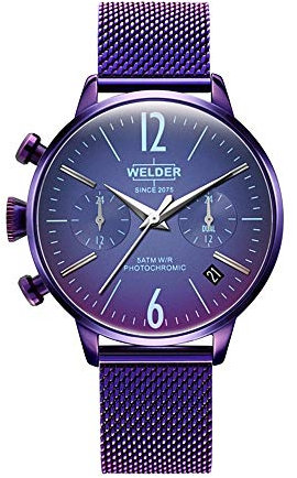 Welder Moody Damen Uhr analog Quarzwerk mit Edelstahl Armband WWRC740