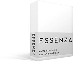 ESSENZA Spannbettlaken Molton Weiß, 80x200 cm - 100% Baumwollrenforce - Uni
