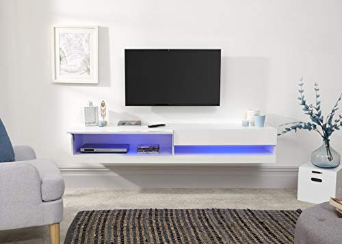 Galicia Wall TV Unit White