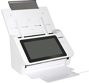 Avision AN335W Stand-Alone A4 Dokumenten Scanner mit Bildprozessor VM3 |20,56cm (8) Touch Display | 40ppm/80ipm | 50 Seiten ADF | USB 3.2 | WLAN | Ethernet | Scan to USB | ISIS Treiber, Twain Treiber