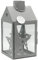 Dekovita 30cm Metall-Laterne Sterne Lichthaus - Gartenlaterne mit Glas-Scheiben - Windlicht Haus Deko-Laterne