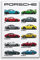 Supercar Porsche 911 Modell-Poster - Dekoratives Gemälde, Leinwand Wandkunst für Wohnzimmer und Schlafzimmer, 30 x 45 cm