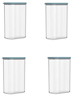 Mepal 4-tlg Vorratsdosen Spar-Set Modula 2000 ml Nordic Green/Grün Vorratsdose Frischhaltedose - ideal für die Aufbewahrung von trockenen Lebensmitteln