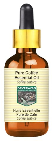 Devprayag Pure Coffee Essential Oil (Coffea Arabica) with Glass Dropper Natural Therapeutic Grade Steam Distilled 2ml (0.06 oz)