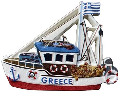 Griechenland Kreatives Schiff Kühlschrank Magnet Reise Souvenir 3D Kühlschrank Dekoration Magnet Aufkleber Handwerk Kollektion
