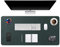 DOBAOJIA Sottomano da Ufficio, Tappetino da Tavolo, Tappetino Tastiera e Mouse, Tappetino PC Scrivania, per Casa/Ufficio, Pelle PU Impermeabile + Scamosciata Antiscivolo 120 x 60 cm (Verde Scuro)