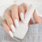Milky White Nail Polish Nail Varnish, French Manicure Natural Transparent Quick Dry Long Lasting Nail Polish, No Need Baking Water Based Formula Nail Varnish DIY Nail Art Manicure at Home(10ml)