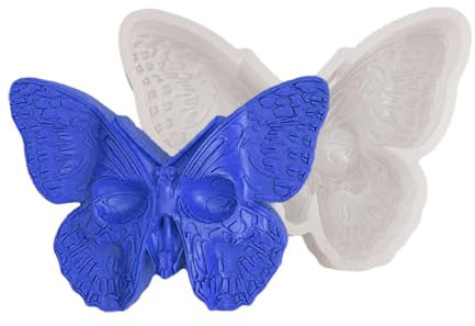 Molde de silicona de mariposa para resina, molde de silicona de mariposa, molde de silicona para velas, molde de silicona para fondant, chocolate, vela de cera de soja