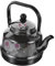 GREENADSCAPE Wasserkocher aus Emaille Herd Tropfkaffeekessel mit losen Blättern isolierte wasserkocher entkalker kettle Retro- Wassertopf aus Emaille Black