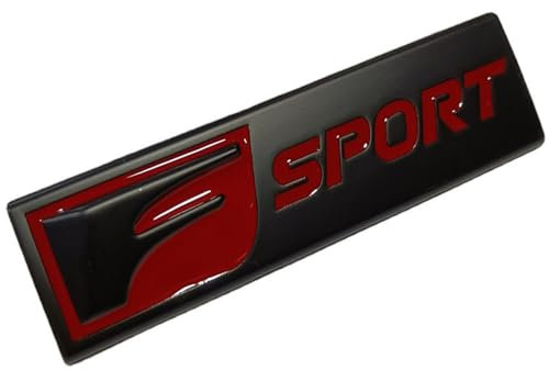 Auto Emblem Logo für RC-F is-F LC500 Racing F-Sport, Emblem Aufkleber -Auto Etikett Metallaufkleber Kühlerfigur,Auto Styling Dekoratives Ersatz Emblem-Einfach Zu Kleben,D