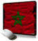 Tapis de Souris Souple Drapeau Maroc marocain Motif Tissu résistant Mousepad Cadeau Original Gaming