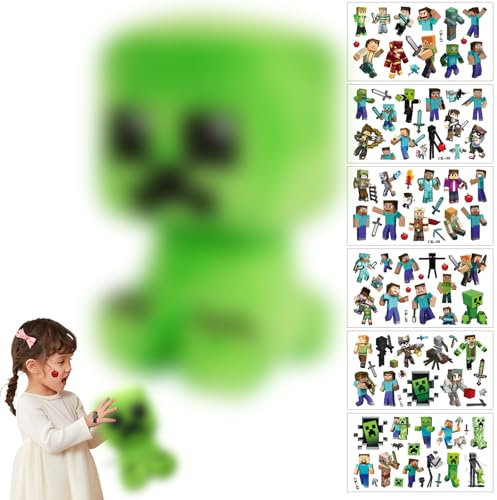 STEPRITP 26cm Plüschtiere, Cartoon Plüschtier Charaktere Cartoon Spielpuppe Weiches Plüsch Spielzeug Gefülltes, Plüschtier Puppen Für Themen Party Heimdekoration Geeignet, Grün